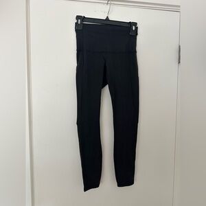 Lululemon Wunder Under High-Rise Tight Luxtreme Black Criss Cross Leggings 4 S